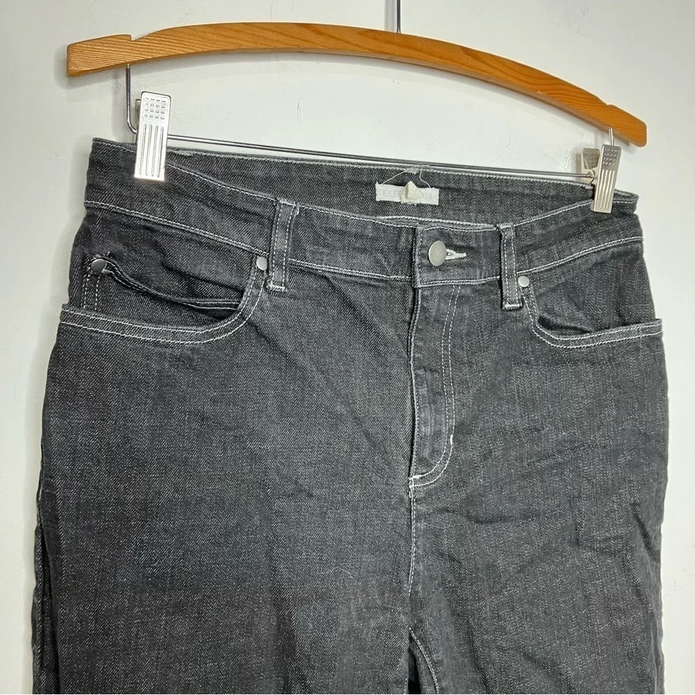 Eileen Fisher black‎ straight Jeans size 6